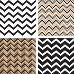 Geometric Zigzag Patterns vector image