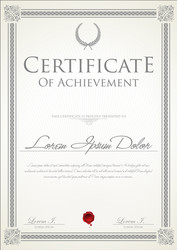 certificate template 4 Vector Image