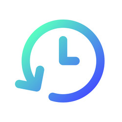 period of time pixel perfect gradient linear ui vector image