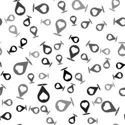 black map pointer with heart icon isolated vector image