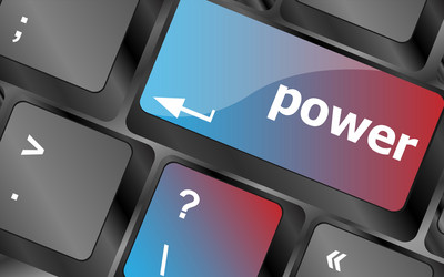 computer keyboard - key power keys vector image