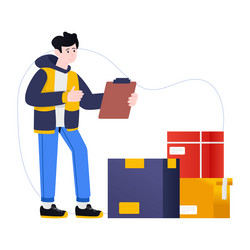 logistics manager vector