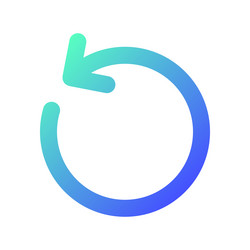 Pixel Gradient UI Arrow Icon vector image