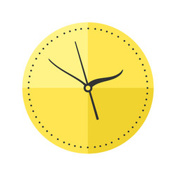 wall clock circle sign with chronometer pointer vector image
