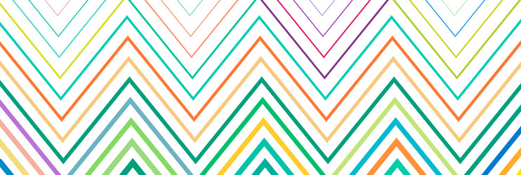 wide rectangular format wavy waving zig-zag vector image