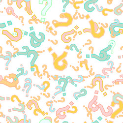 quiz seamless pattern question marks doubt faq vector image