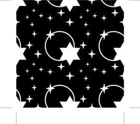 White Starry Night Seamless Pattern Royalty Free Vector