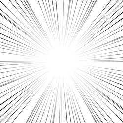 Comic book action lines speed manga frame vector