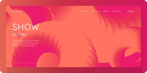 template for the design and placement of text vector image