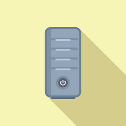 flat design of computer server vector image