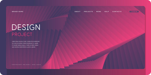 template for the design and placement of text vector image