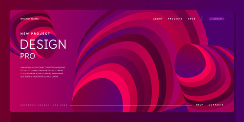template for the design and placement of text vector image