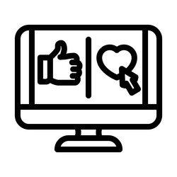 microinteractions ux ui design line icon vector image