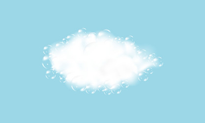 Shampoo Bubbles - Foam Texture vector image