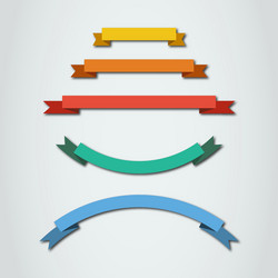 ribbons set vector