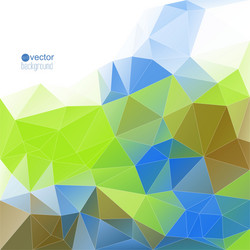 abstract background with triangles and polygon vector image