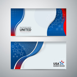 Usa color flag concept background Royalty Free Vector Image