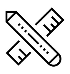Drafting tools icon Royalty Free Vector Image - VectorStock