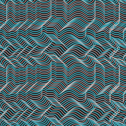 Neon wave geometric seamless pattern Royalty Free Vector