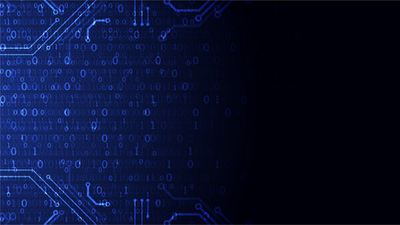 technology background binary computer code vector image