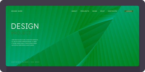 template for the design and placement of text vector image