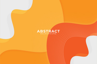 yellow background with dynamic abstract shapes vector image