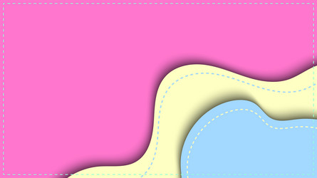 abstract color fluid shape and dot with frame vector image
