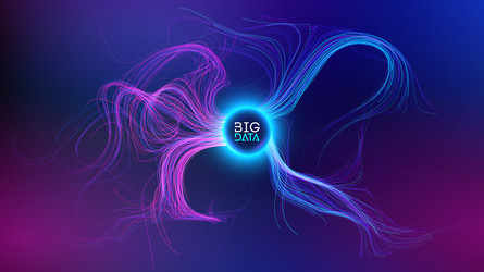 neural network abstract digital background vector image