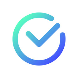accept button pixel perfect gradient linear ui vector image