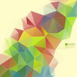 Abstract background with triangles and polygon vector