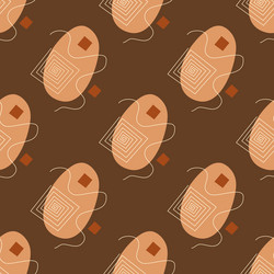 abstract seamless pattern shapes and lines vector image