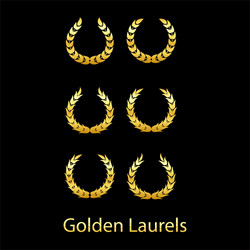 golden laurels Vector Image