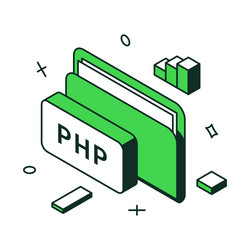 web development archive data storage online vector image