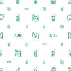 message icons pattern seamless white background vector image