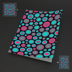 a4 business blank abstract background with color vector image