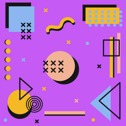 abstract background with different geometric vector image