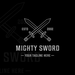 Simple Crossed Swords High-Res Vector Graphic - Getty Images