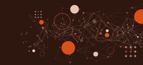 template for science and technology presentation vector image