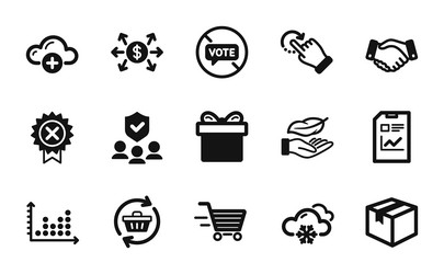 set of dot plot refresh cart and stop vector image