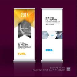 abstract business set of modern roll up vector image