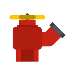 fire hydrant with valve icon vector