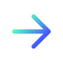 rightwards arrow pixel perfect gradient linear ui vector image