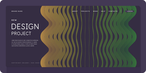 template for the design and placement of text vector image