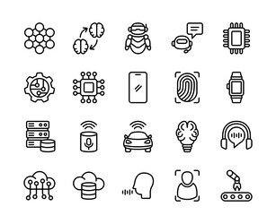 artificial intelligence ai technology vector image