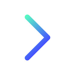 Right arrow pixel perfect gradient linear ui icon vector