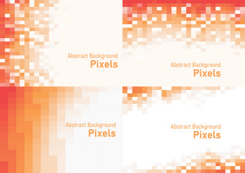 abstract pixels disintegrate pattern geometric vector image