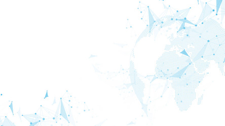 global network connection banner design template vector image