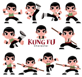 kung fu vector