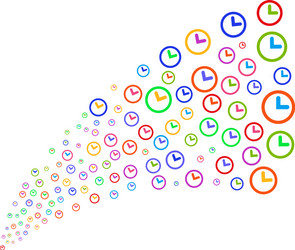 source stream of clock vector image