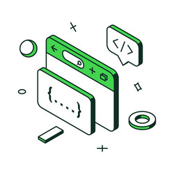 useful customer service application web vector image